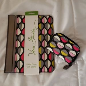 Vera Bradley tablet case with stand and nail kit